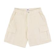 Baggy Denim Cargo Shorts Obey , Beige , Heren