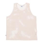 Mesh Tank Top Ongebleekt Katoen Obey , Beige , Heren