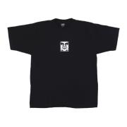 Icon Heavyweight Tee Zwart Korte Mouw Obey , Black , Heren