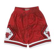 Chicago Bulls Asian Heritage Basketball Shorts Mitchell & Ness , Red ,...