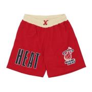 Miami Heat Basketbalshorts Vintage Stijl Mitchell & Ness , Red , Heren