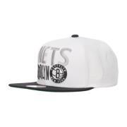 NBA Brooklyn Nets Snapback Cap Mitchell & Ness , White , Heren