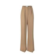 Bruine Broek met Monogram Voering Elisabetta Franchi , Brown , Dames