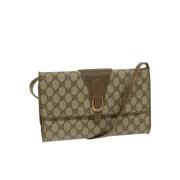 Pre-owned Canvas gucci-bags Gucci Vintage , Beige , Dames