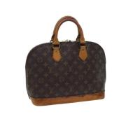 Pre-owned Canvas handbags Louis Vuitton Vintage , Brown , Dames