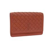 Pre-owned Leather wallets Bottega Veneta Vintage , Pink , Dames