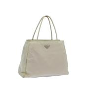 Pre-owned Nylon handbags Prada Vintage , Beige , Dames