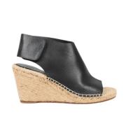 Pre-owned Leather espadrilles Celine Vintage , Black , Dames