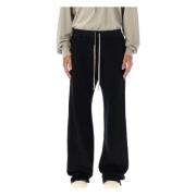 Zwarte Pusher Broek Wijde Pijpen Rick Owens , Black , Heren