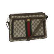 Pre-owned Canvas gucci-bags Gucci Vintage , Beige , Dames