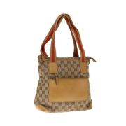 Pre-owned Canvas gucci-bags Gucci Vintage , Beige , Dames