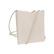 Pre-owned Leather shoulder-bags Hermès Vintage , White , Dames