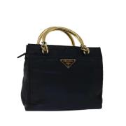 Pre-owned Nylon handbags Prada Vintage , Blue , Dames