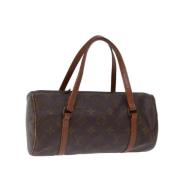 Pre-owned Canvas handbags Louis Vuitton Vintage , Brown , Dames