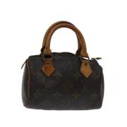 Pre-owned Canvas handbags Louis Vuitton Vintage , Brown , Dames