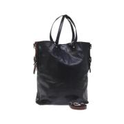 Pre-owned Leather handbags Prada Vintage , Black , Dames