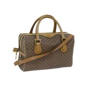 Pre-owned Canvas handbags Gucci Vintage , Beige , Dames