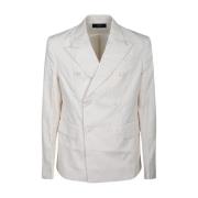 Metallic Streep Blazer Amiri , White , Heren