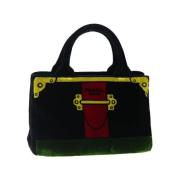 Pre-owned Canvas handbags Prada Vintage , Black , Dames