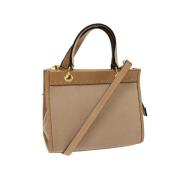 Pre-owned Leather handbags Celine Vintage , Beige , Dames