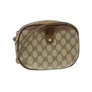 Pre-owned Canvas gucci-bags Gucci Vintage , Beige , Dames