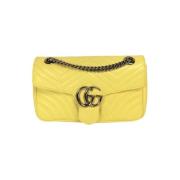 Pre-owned Leather gucci-bags Gucci Vintage , Yellow , Dames