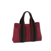 Pre-owned Cotton handbags Hermès Vintage , Red , Dames