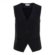 Priya Streep Zwart Vest &Co Woman , Black , Dames