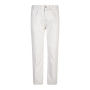 Relaxed fit broek met plooien Eleventy , Beige , Heren