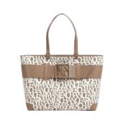 Beige Minimalistische Shopper Tas Armani Exchange , Beige , Dames