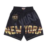 NBA Big Face Basketball Shorts Mitchell & Ness , Black , Heren