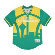 Seattle Supersonics Mesh V-neck Jas Mitchell & Ness , Green , Heren