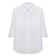 Elegante Poplin Power Blouse Dorothee Schumacher , White , Dames