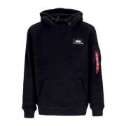 Sherpa Hoodie Zwart Alpha Industries , Black , Heren