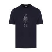 Britse Zeeman Grafische T-shirt Navy Blauw C.p. Company , Blue , Heren