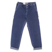 Werkbroek-geïnspireerde jeans met gereedschapszakken Carhartt Wip , Bl...