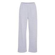 Grijs Melange Loszittende Sweatpants Kaffe , Gray , Dames