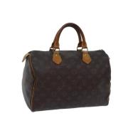 Pre-owned Canvas handbags Louis Vuitton Vintage , Brown , Dames