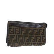 Pre-owned Canvas fendi-bags Fendi Vintage , Brown , Dames