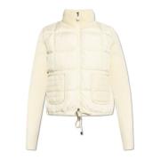 Cardigan met gewatteerde voorkant Moncler , Beige , Dames