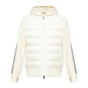 Cardigan met gewatteerde voorkant Moncler , Beige , Heren