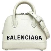 Pre-owned Leather handbags Balenciaga Vintage , White , Dames