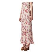 Bloemen Maxi Rok Bizuu , Multicolor , Dames