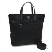 Pre-owned Nylon handbags Prada Vintage , Black , Dames