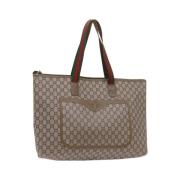 Pre-owned Canvas gucci-bags Gucci Vintage , Beige , Dames