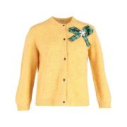 Pre-owned Wool tops Miu Miu Pre-owned , Yellow , Dames