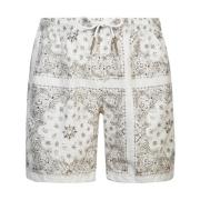 Paisley Beach Shorts Eleventy , Multicolor , Heren