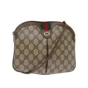 Pre-owned Leather gucci-bags Gucci Vintage , Beige , Dames