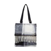 Elegante Zwarte Shopper Tas Liu Jo , Multicolor , Dames