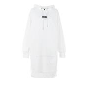 Witte Korte Jurk met Capuchon Diesel , White , Dames